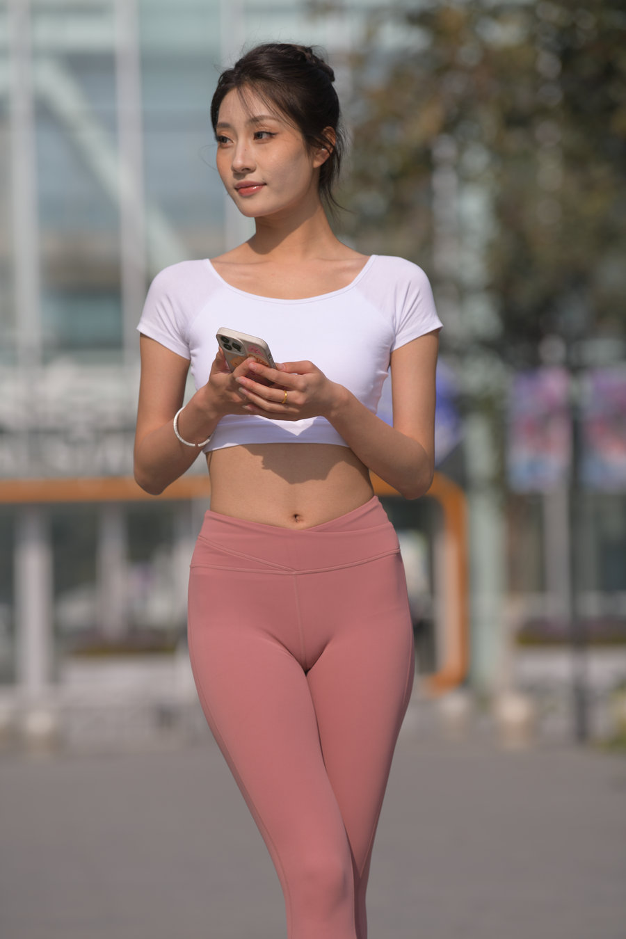 粉红色瑜伽裤女孩J4915 583P1V-26.4GB-多丫图库