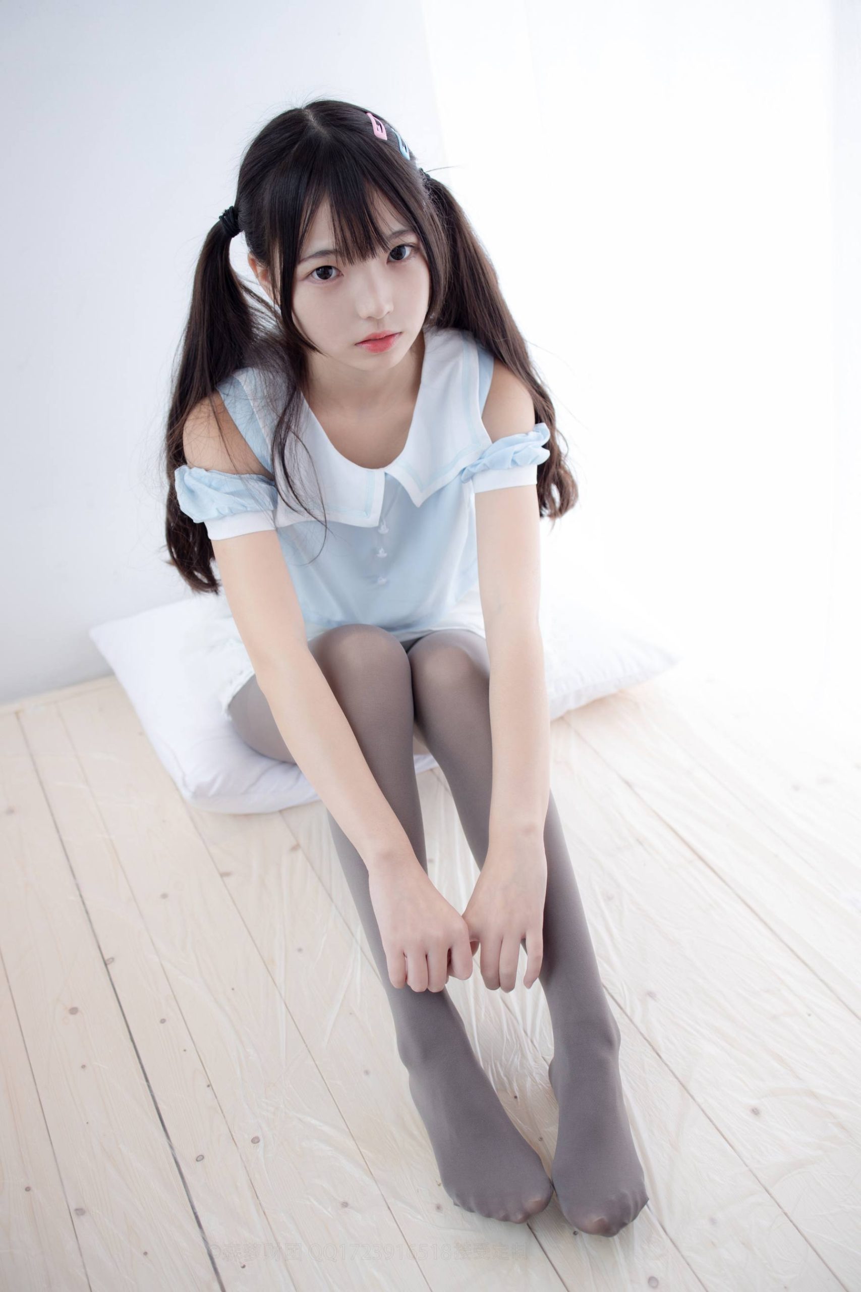 图片[3]-超级甜美的灰丝小姑娘【86P】20005-多丫图库