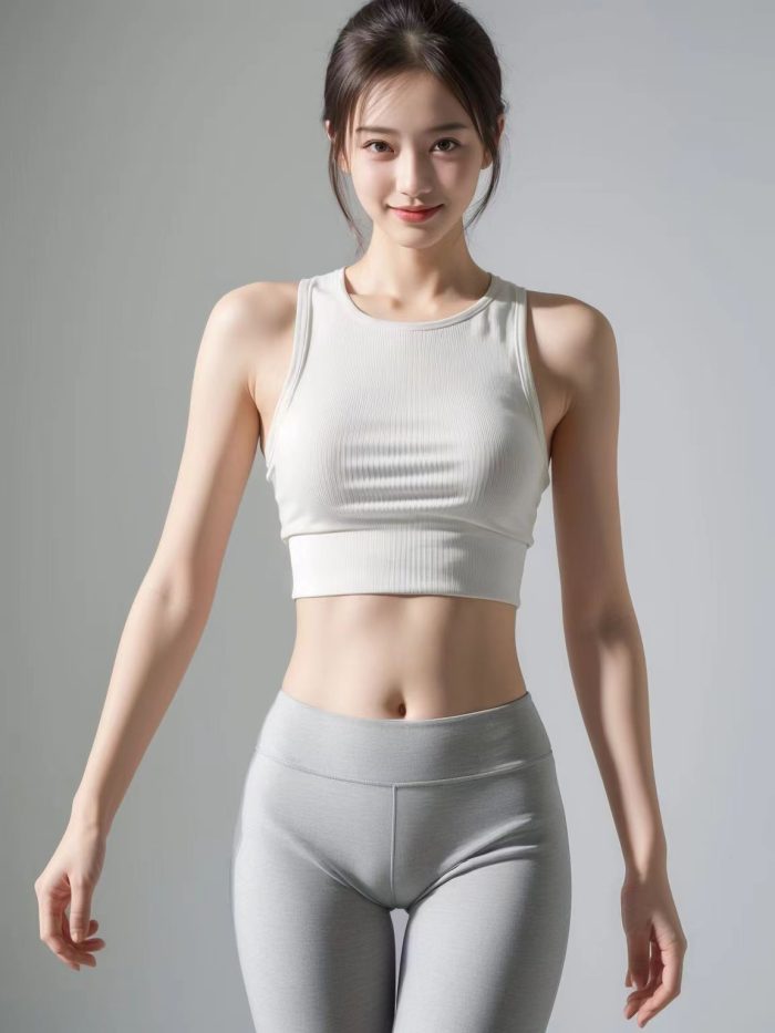 AI瑜伽裤清纯妹子系列图-多丫图库